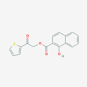 molecular formula C17H12O4S B338190 2-Oxo-2-(2-thienyl)ethyl 1-hydroxy-2-naphthoate 