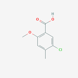 molecular formula C9H9ClO3 B3381904 5-Chloro-2-methoxy-4-methylbenzoic acid CAS No. 28478-41-3