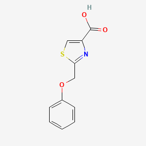 molecular formula C11H9NO3S B3381909 2-(Phenoxymethyl)-1,3-thiazole-4-carboxylic acid CAS No. 285566-16-7