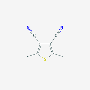 molecular formula C8H6N2S B3381915 2,5-二甲基噻吩-3,4-二甲腈 CAS No. 287096-97-3