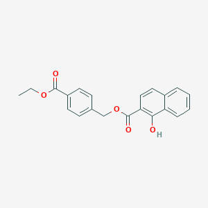 molecular formula C21H18O5 B338192 4-(Ethoxycarbonyl)benzyl 1-hydroxy-2-naphthoate 