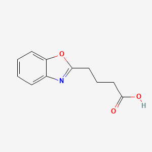 molecular formula C11H11NO3 B3381944 4-(1,3-Benzoxazol-2-yl)butanoic acid CAS No. 288569-91-5