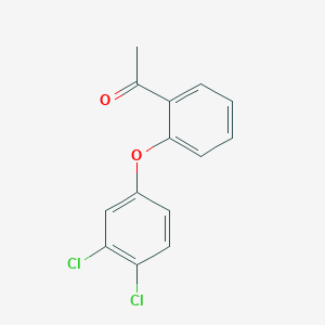 1-[2-(3,4-Dichlorophenoxy)phenyl]ethan-1-one