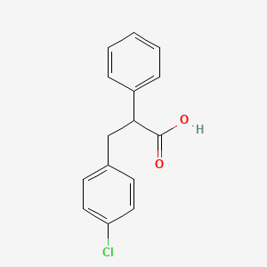 molecular formula C15H13ClO2 B3381958 3-(4-Chlorophenyl)-2-phenylpropanoic acid CAS No. 2901-30-6