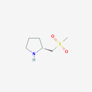 molecular formula C6H13NO2S B3381960 (2R)-2-(methanesulfonylmethyl)pyrrolidine CAS No. 290328-58-4