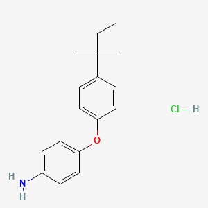 4-[4-(2-Methylbutan-2-yl)phenoxy]aniline hydrochloride