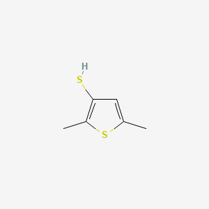 molecular formula C6H8S2 B3382006 3-Thiophenethiol, 2,5-dimethyl- CAS No. 29874-05-3