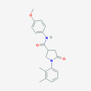 molecular formula C20H22N2O3 B338204 1-(2,3-dimethylphenyl)-N-(4-methoxyphenyl)-5-oxopyrrolidine-3-carboxamide 