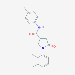 molecular formula C20H22N2O2 B338205 1-(2,3-dimethylphenyl)-N-(4-methylphenyl)-5-oxo-3-pyrrolidinecarboxamide 