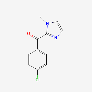 molecular formula C11H9ClN2O B3382054 (4-氯苯基)(1-甲基-1H-咪唑-2-基)甲苯酮 CAS No. 30148-18-6