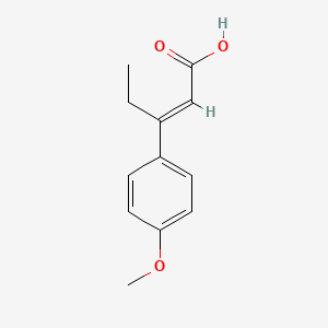 molecular formula C12H14O3 B3382069 (2E)-3-(4-methoxyphenyl)pent-2-enoic acid CAS No. 30219-42-2