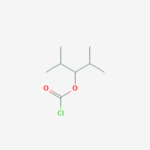 molecular formula C8H15ClO2 B3382076 Carbonochloridic acid, 2-methyl-1-(1-methylethyl)propyl ester CAS No. 30250-57-8