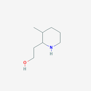 molecular formula C8H17NO B3382083 2-(3-Methylpiperidin-2-yl)ethan-1-ol CAS No. 30364-12-6