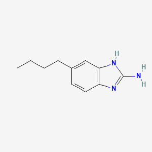 molecular formula C11H15N3 B3382091 Benzimidazole, 2-amino-5-butyl- CAS No. 30486-72-7