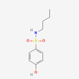 molecular formula C10H15NO3S B3382119 苯磺酰胺，N-丁基-4-羟基- CAS No. 3077-63-2
