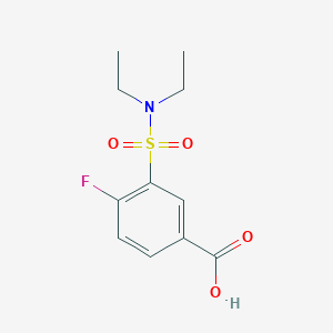 molecular formula C11H14FNO4S B3382138 3-(Diethylsulfamoyl)-4-fluorobenzoic acid CAS No. 311785-50-9