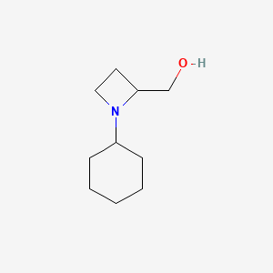 molecular formula C10H19NO B3382148 (1-Cyclohexylazetidin-2-yl)methanol CAS No. 31247-32-2