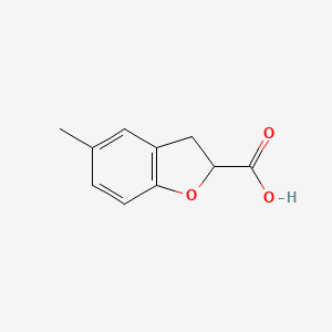 molecular formula C10H10O3 B3382163 5-Methyl-2,3-dihydrobenzofuran-2-carboxylic acid CAS No. 312607-99-1