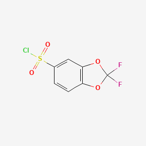 molecular formula C7H3ClF2O4S B3382186 2,2-Difluoro-1,3-benzodioxole-5-sulfonyl chloride CAS No. 313681-67-3