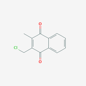 molecular formula C12H9ClO2 B3382210 2-(Chloromethyl)-3-methyl-1,4-naphthalenedione CAS No. 31599-79-8