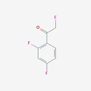 molecular formula C8H5F3O B3382236 Ethanone, 1-(2,4-difluorophenyl)-2-fluoro-(9CI) CAS No. 319-34-6