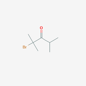 molecular formula C7H13BrO B3382253 2-Bromo-2,4-dimethylpentan-3-one CAS No. 3212-63-3