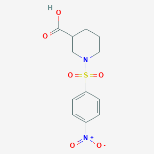 molecular formula C12H14N2O6S B3382282 1-[(4-Nitrophenyl)sulfonyl]piperidine-3-carboxylic acid CAS No. 321970-62-1