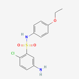 5-amino-2-chloro-N-(4-ethoxyphenyl)benzene-1-sulfonamide