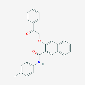 molecular formula C26H21NO3 B338236 N-(4-methylphenyl)-3-(2-oxo-2-phenylethoxy)-2-naphthamide 