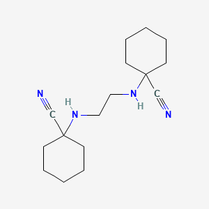 molecular formula C16H26N4 B3382371 1-({2-[(1-Cyanocyclohexyl)amino]ethyl}amino)cyclohexanecarbonitrile CAS No. 32746-33-1