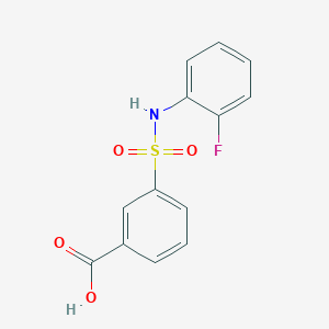 molecular formula C13H10FNO4S B3382374 3-[(2-fluorophenyl)sulfamoyl]benzoic Acid CAS No. 328028-11-1