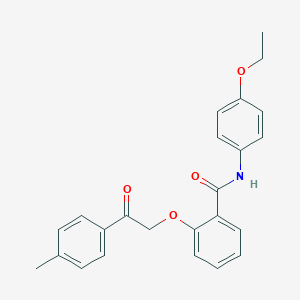 molecular formula C24H23NO4 B338239 N-(4-ethoxyphenyl)-2-[2-(4-methylphenyl)-2-oxoethoxy]benzamide 