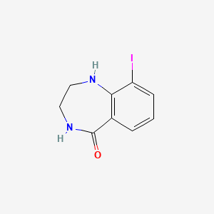 9-Iodo-1,2,3,4-tetrahydro-5H-1,4-benzodiazepin-5-one