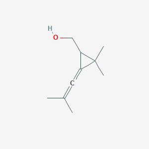 molecular formula C10H16O B3382406 [2,2-Dimethyl-3-(2-methylprop-1-en-1-ylidene)cyclopropyl]methanol CAS No. 32916-63-5