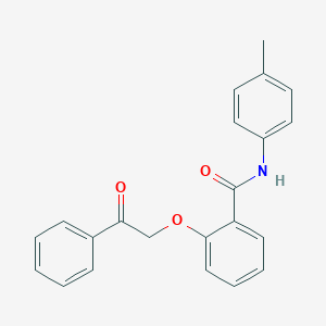 molecular formula C22H19NO3 B338246 N-(4-methylphenyl)-2-(2-oxo-2-phenylethoxy)benzamide 