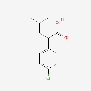 molecular formula C12H15ClO2 B3382477 2-(4-Chlorophenyl)-4-methylpentanoic acid CAS No. 33127-05-8