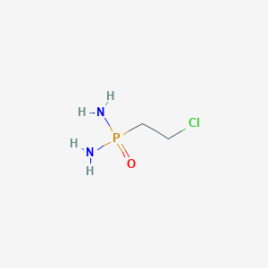 molecular formula C2H8ClN2OP B3382503 P-(2-Chloroethyl)phosphonic diamide CAS No. 33513-64-3