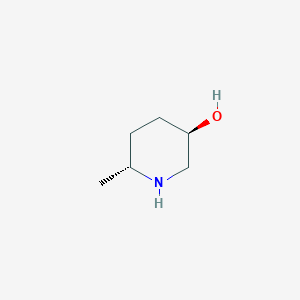 molecular formula C6H13NO B3382516 (3R，6R)-6-甲基哌啶-3-醇 CAS No. 33585-84-1