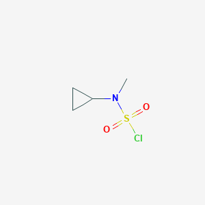 molecular formula C4H8ClNO2S B3382544 N-cyclopropyl-N-methylsulfamoyl chloride CAS No. 338449-00-6