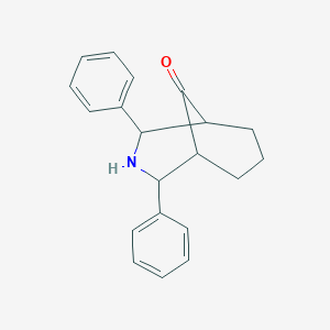 molecular formula C20H21NO B3382571 2,4-二苯基-3-氮杂双环[3.3.1]壬烷-9-酮 CAS No. 34025-58-6