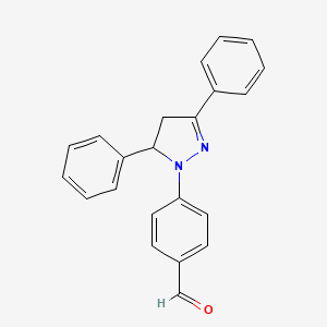 4-(3,5-diphenyl-4,5-dihydro-1H-pyrazol-1-yl)benzaldehyde
