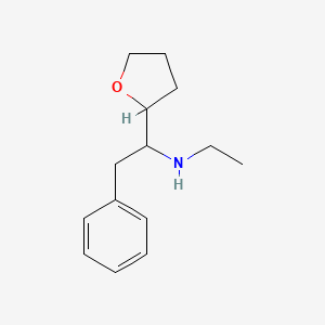 molecular formula C14H21NO B3382592 D-threo-alpha-Benzyl-N-ethyltetrahydrofurfurylamine CAS No. 3413-34-1