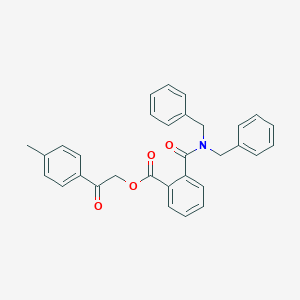 molecular formula C31H27NO4 B338260 2-(4-Methylphenyl)-2-oxoethyl 2-(dibenzylcarbamoyl)benzoate 