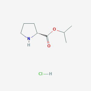 molecular formula C8H16ClNO2 B3382611 H-Pro-Oipr.HCl CAS No. 343962-74-3