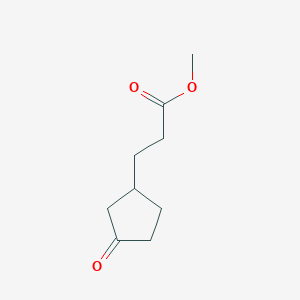 molecular formula C9H14O3 B3382615 3-(3-氧代环戊基)丙酸甲酯 CAS No. 34399-78-5