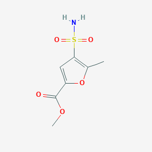 molecular formula C7H9NO5S B3382616 Methyl 5-methyl-4-sulfamoylfuran-2-carboxylate CAS No. 344308-92-5