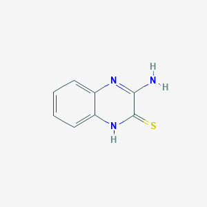 molecular formula C8H7N3S B3382667 2-Aminoquinoxaline-3-thiol CAS No. 34972-19-5