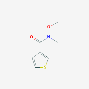 molecular formula C7H9NO2S B3382741 N-methoxy-N-methylthiophene-3-carboxamide CAS No. 357405-56-2