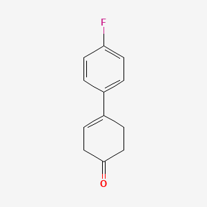 molecular formula C12H11FO B3382826 4-(4-Fluorophenyl)cyclohex-3-en-1-one CAS No. 36716-73-1