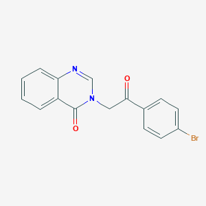 molecular formula C16H11BrN2O2 B338284 3-[2-(4-Bromophenyl)-2-oxoethyl]quinazolin-4-one CAS No. 60007-52-5